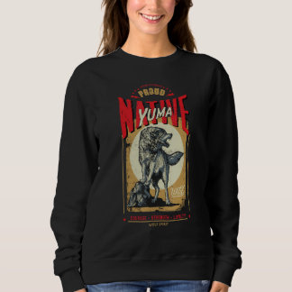 Yuma Native American Indian Born Wolf Geist Retro Sweatshirt