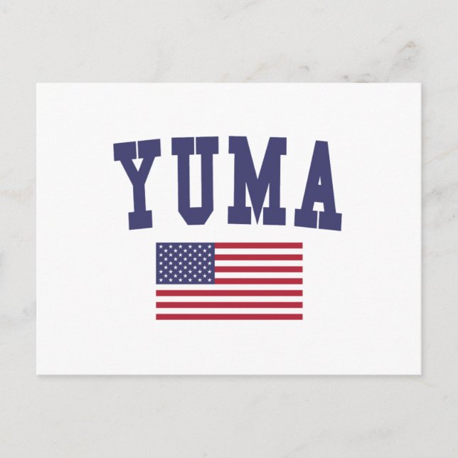 Yuma US-Flagge Postkarte (Vorderseite)
