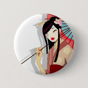 Yume Geishaknopf Button