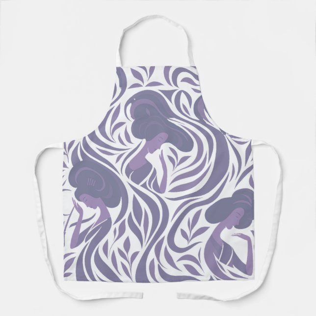 Yumeji Hirado Woman Apron – Taisho Romance Design Schürze (Vorderseite)