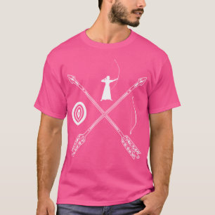 Yumi Bow und Pfeile Kyudo japanische Bogenschießen T-Shirt