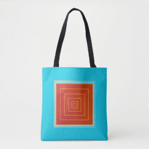 Yummy Aqua and Orange/Red Center >Trendy Tragetasc