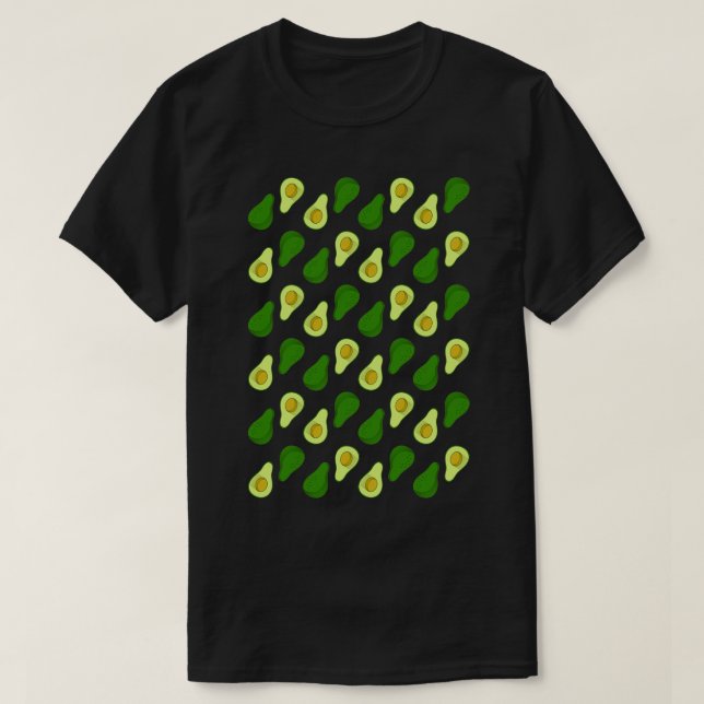 Yummy Avocado Pattern T-Shirt (Design vorne)