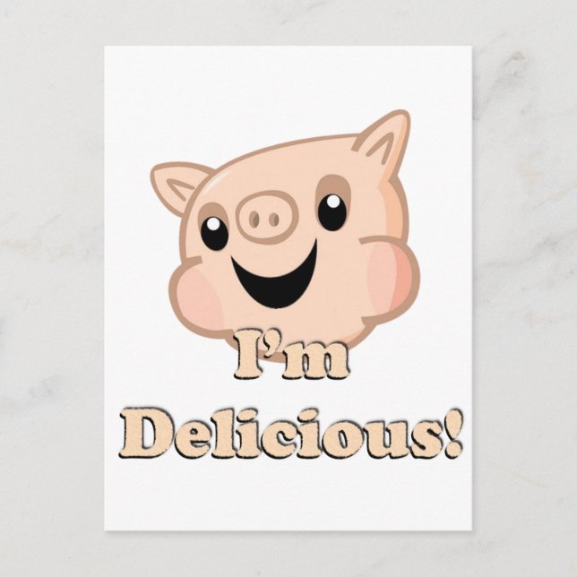 Yummy Bacon Postkarte (Vorderseite)