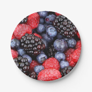 Yummy Berries von allen Tellern des Sortieren Part Pappteller