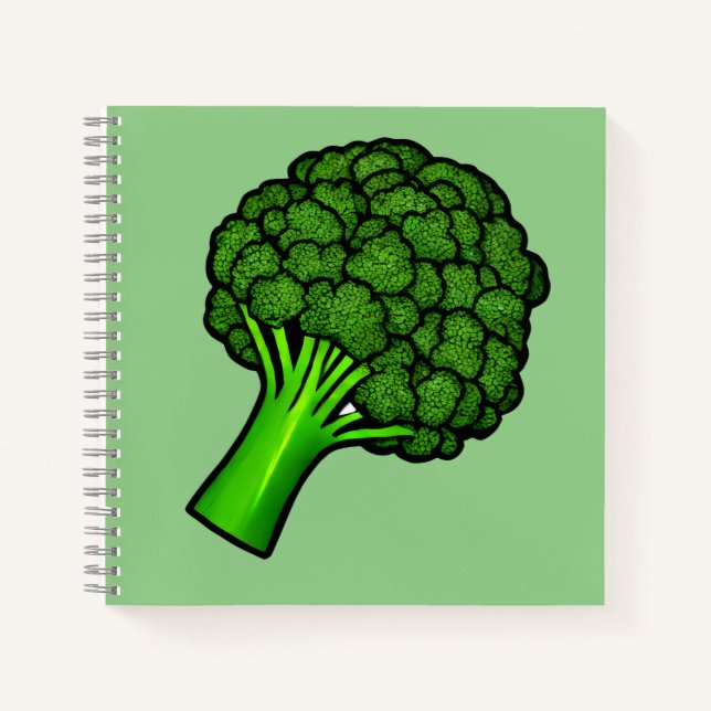 Yummy Broccoli Notizbuch (Vorderseite)