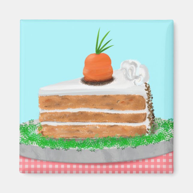 Yummy Carrot Cake  Magnet (Vorne)