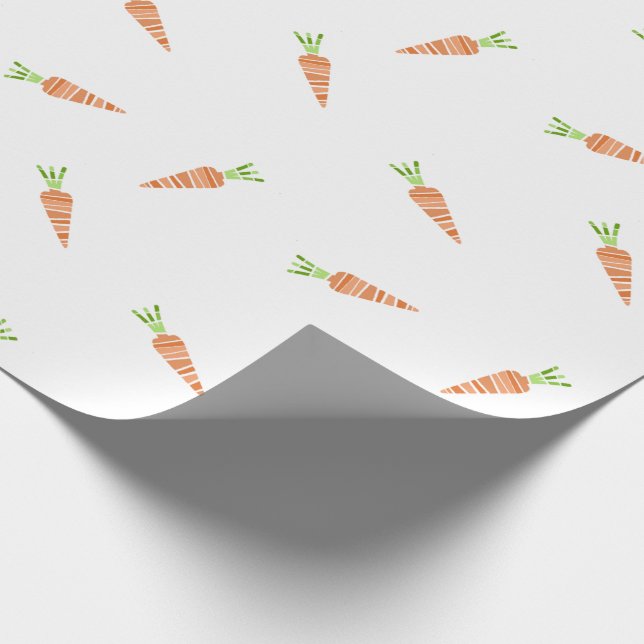 Yummy Carrots Osterwrapping Paper Geschenkpapier (Ecke)