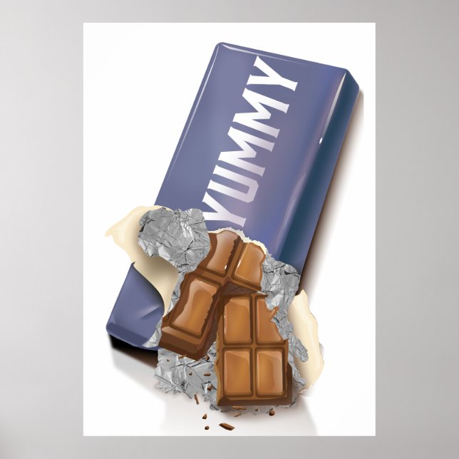 Yummy Chocolate Bar Poster (Vorne)