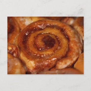Yummy Cinnamon Roll Sticky Buns Bake Sale Einladungspostkarte