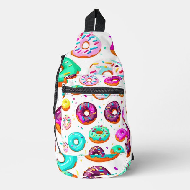 Yummy-Creme-Donuts Crossbody Bag (Vorderseite)