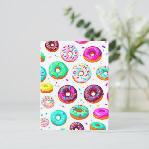 Yummy-Creme-Donuts Postkarte