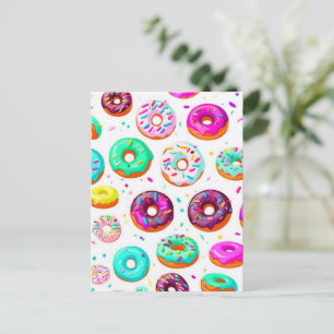 Yummy-Creme-Donuts Postkarte