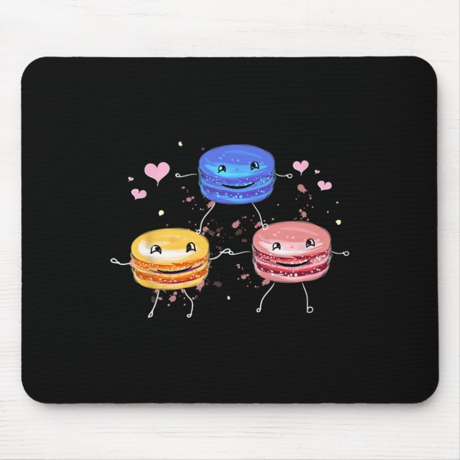 Yummy Cute Cheerleading Macaroon Gift  Mousepad (Vorne)