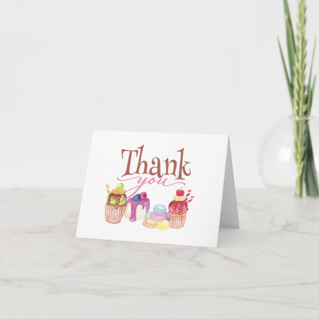 Yummy Danky-Card mit Leckereien (Vorderseite)