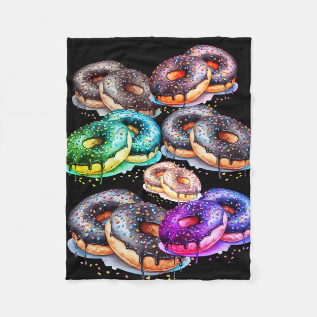 (Yummy) Donut Fleecedecke (Vorderseite)