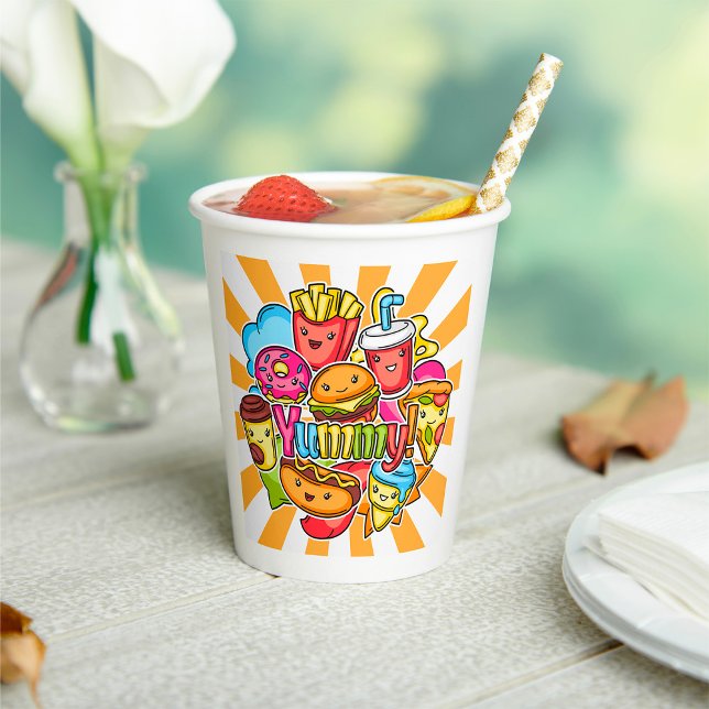Yummy Fast Food Pappbecher (Von Creator hochgeladen)