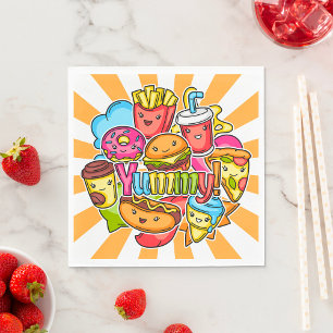 Yummy Fast Food Serviette