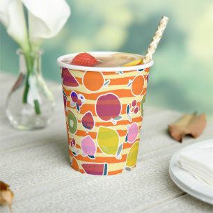 Yummy Fruits Pappbecher