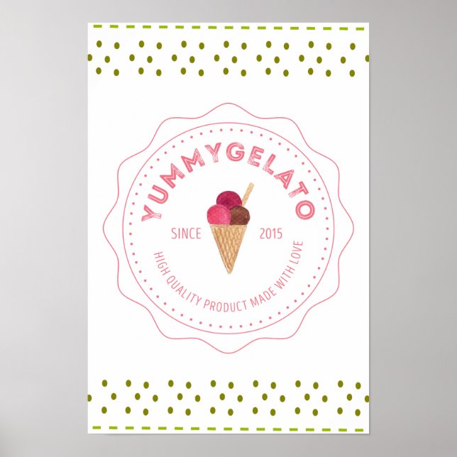 Yummy Gelato 20x16 Value Poster Paper (Matte) (Vorne)
