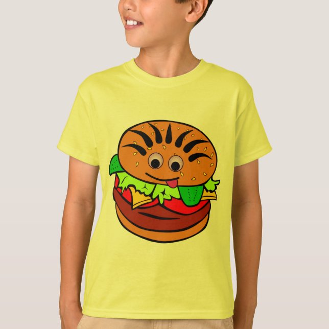 Yummy Hamburger T-Shirt (Vorderseite)