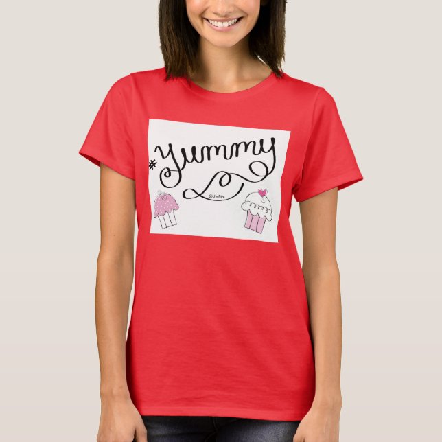 Yummy Hashtag T - Shirt (Vorderseite)