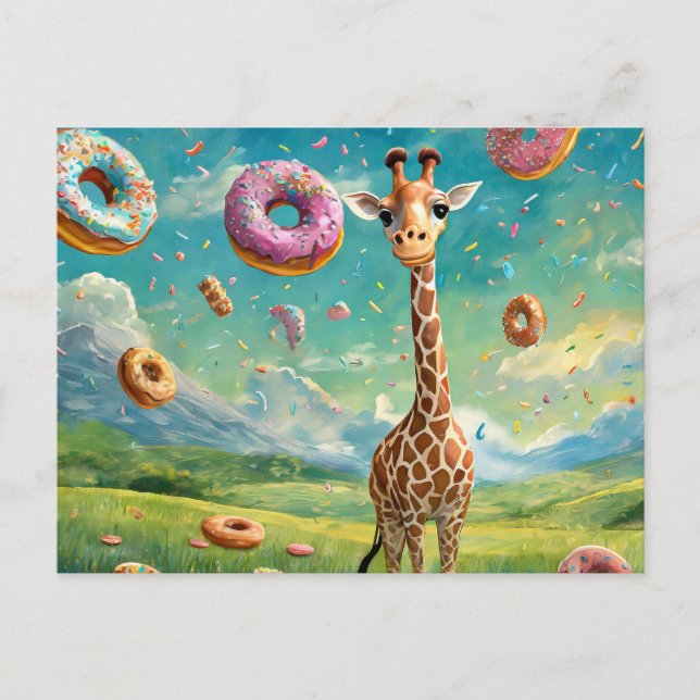 Yummy - I Liebe donuts Postkarte (Vorderseite)