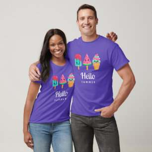 Yummy Ice Cream Trio Hallo Sommer T-Shirt