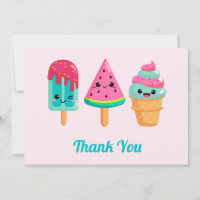 Yummy Ice Cream Trio Summer Vibe