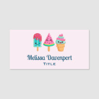 Yummy Ice Cream Trio Summer Vibe