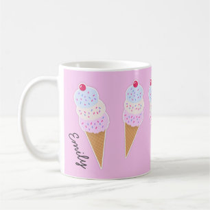 Yummy Icecream Cone Personalisierte Mug Kaffeetasse