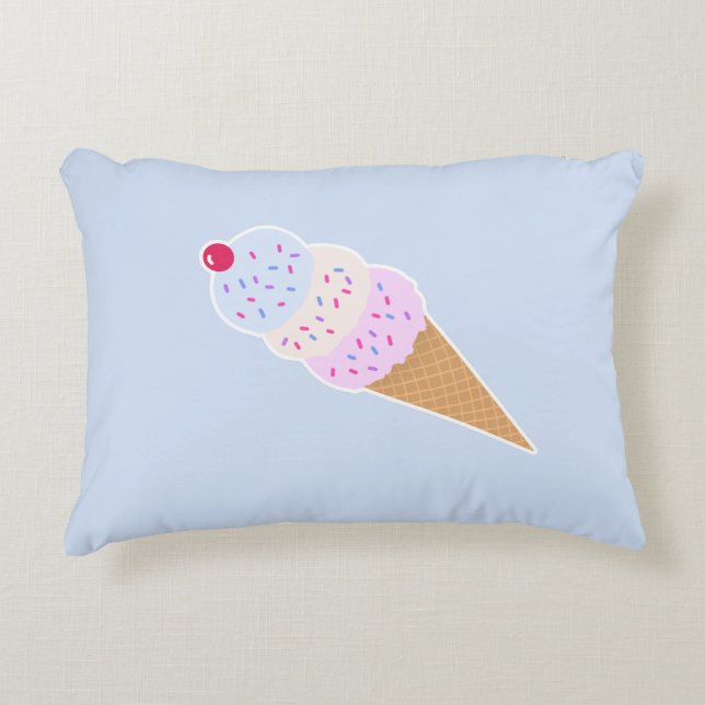Yummy Icecream Cone Pillow Dekokissen (Vorderseite)