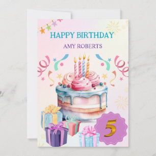 Yummy Kindergeburtstag Card Einladung