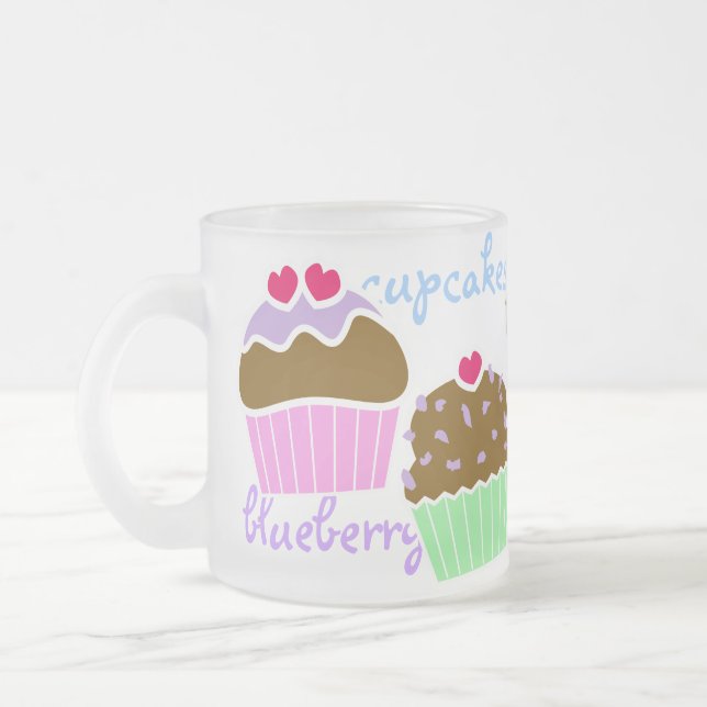 Yummy Kuchen-Tasse Mattglastasse (Links)