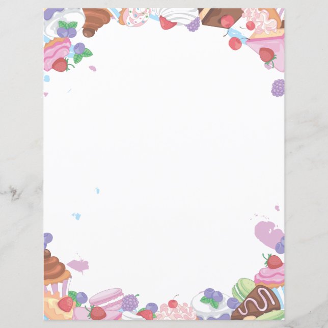 Yummy-Leckereien-Border-Scrapbooking (Vorderseite)