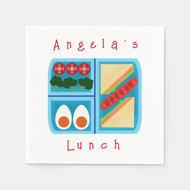Yummy Lunch Box Serviette (Vorderseite)