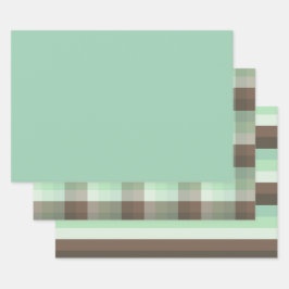 Yummy Mint Green Chocolate Chip Color Combo Geschenkpapier Set