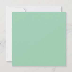 Yummy Mint Green Solid Color Karte