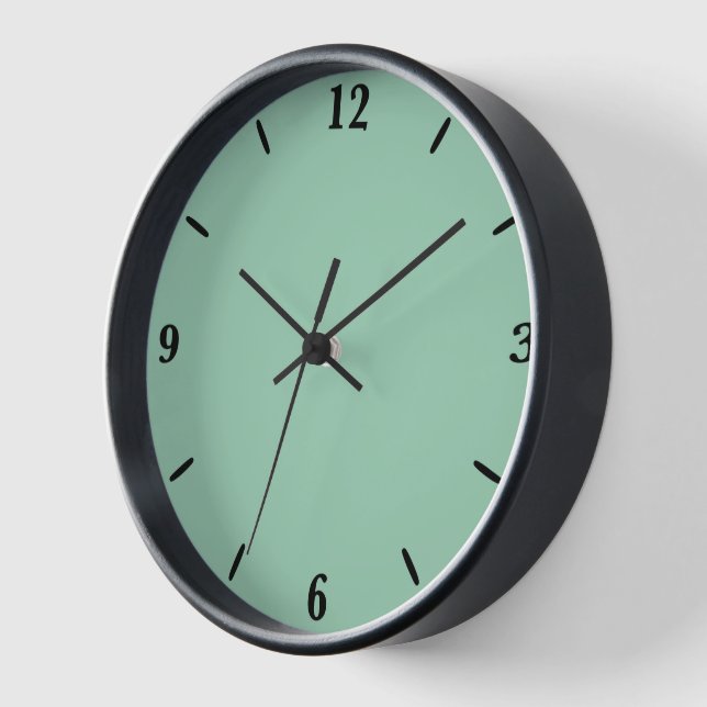 Yummy Mint Green Solid Color Uhr (Winkel)