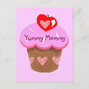 Yummy Mommy, Cupcake für Mama Postkarte