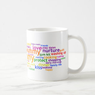 Yummy Mummy Wordle Tasse