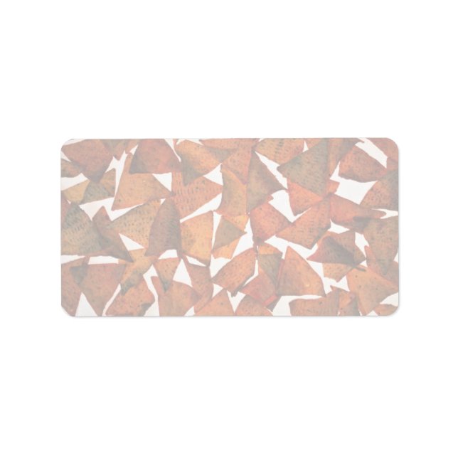 Yummy Nacho Chips Adressaufkleber (Vorne)