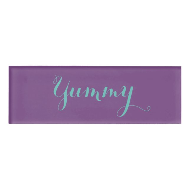 Yummy Name Tag Namenschild (Vorderseite)