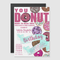 Yummy Niedlich Pink Aquamarin Donuts Wasserfarbe G