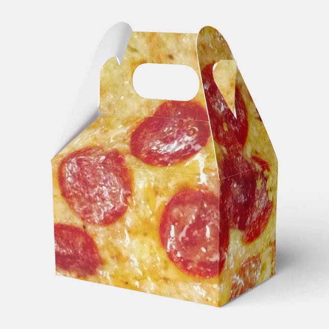 Yummy Pepperoni Pizza 4Artie Geschenkschachtel (Rückseite)