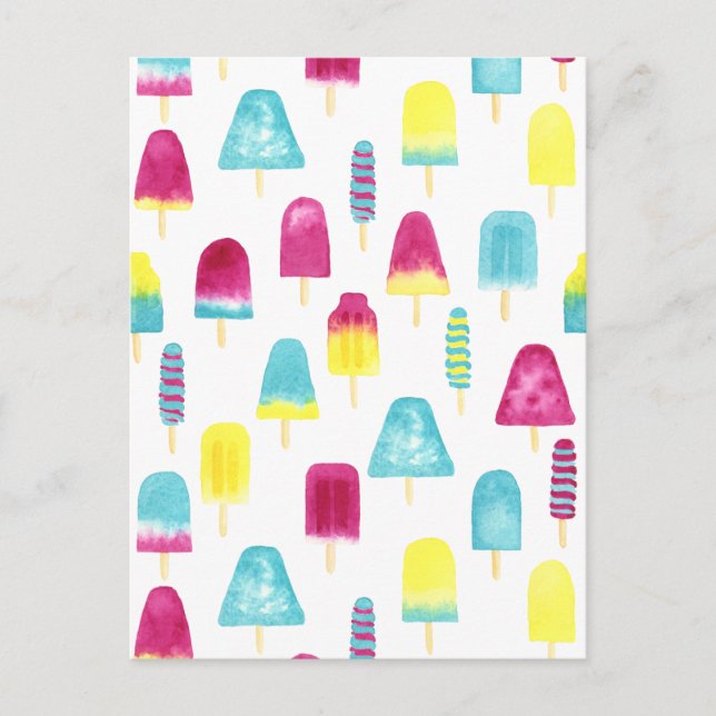 Yummy Popsicles Postkarte (Vorderseite)