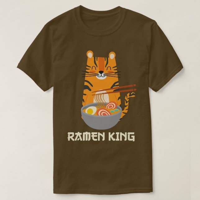 Yummy Ramen Noodles's Adorable Cat Ramen King  T-Shirt (Design vorne)