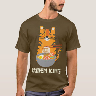 Yummy Ramen Noodles's Adorable Cat Ramen King  T-Shirt