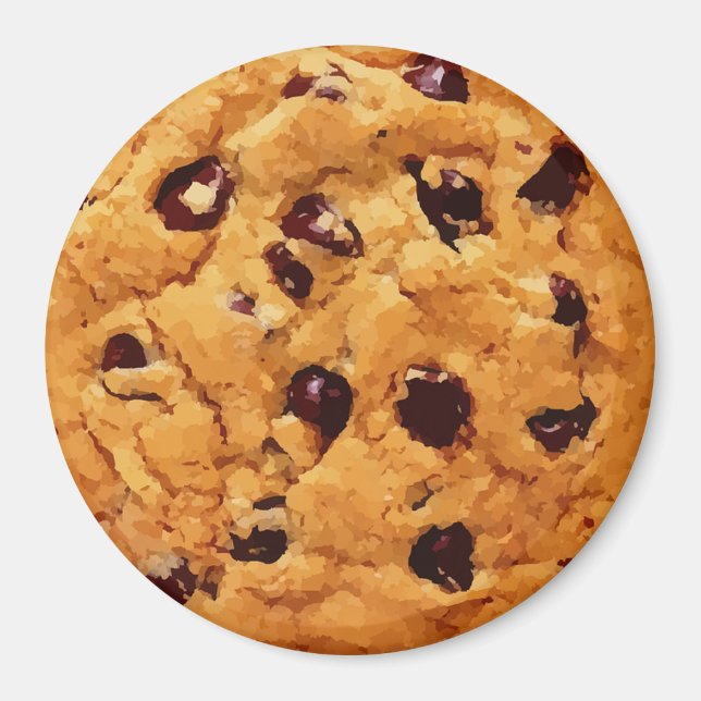 Yummy Realistic Chocolate Chip Cookie Magnet (Vorne)