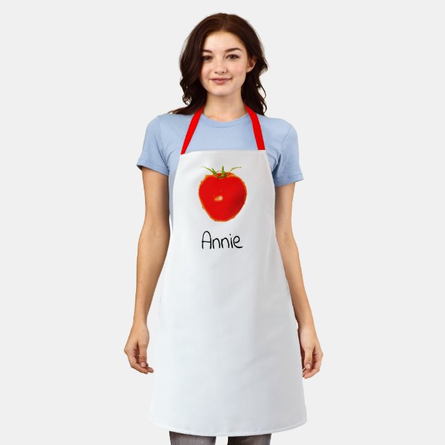 Yummy Red Tomato 4Annie All-Over Print Schürze (Getragen)